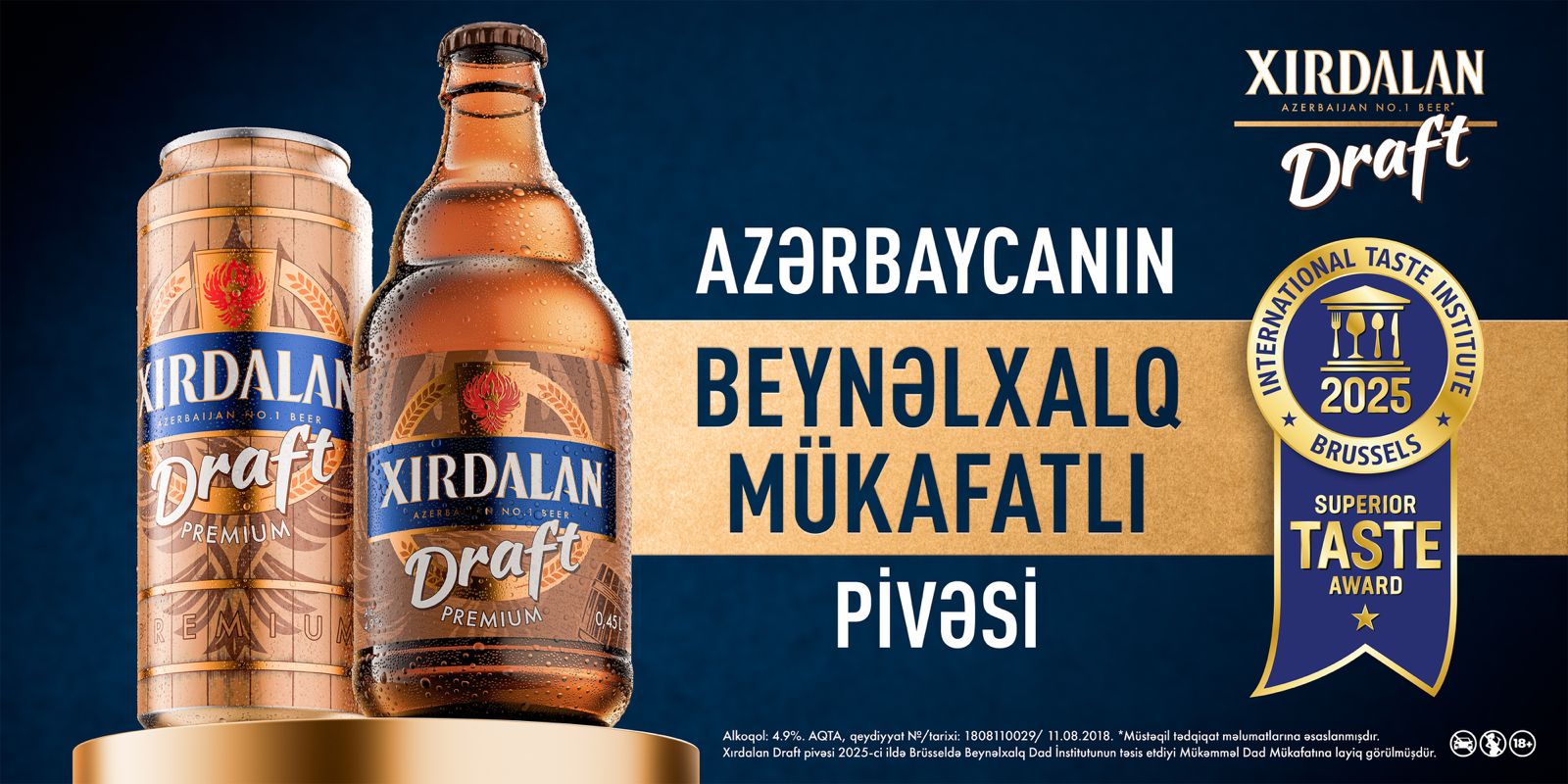 Yerli pivəmiz “Xırdalan Premium Draft” beynəlxalq mükafata layiq görülüb (FOTO)