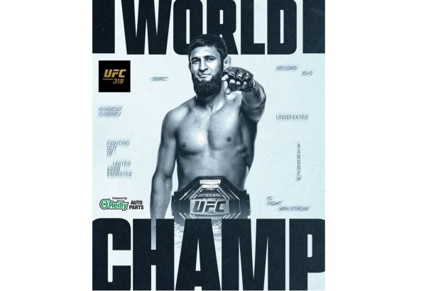 Həmzət Çimayev orta çəkidə UFC çempionu oldu