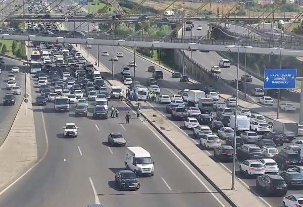 Bakı Olimpiya Stadionun yaxınlığında qəza olub