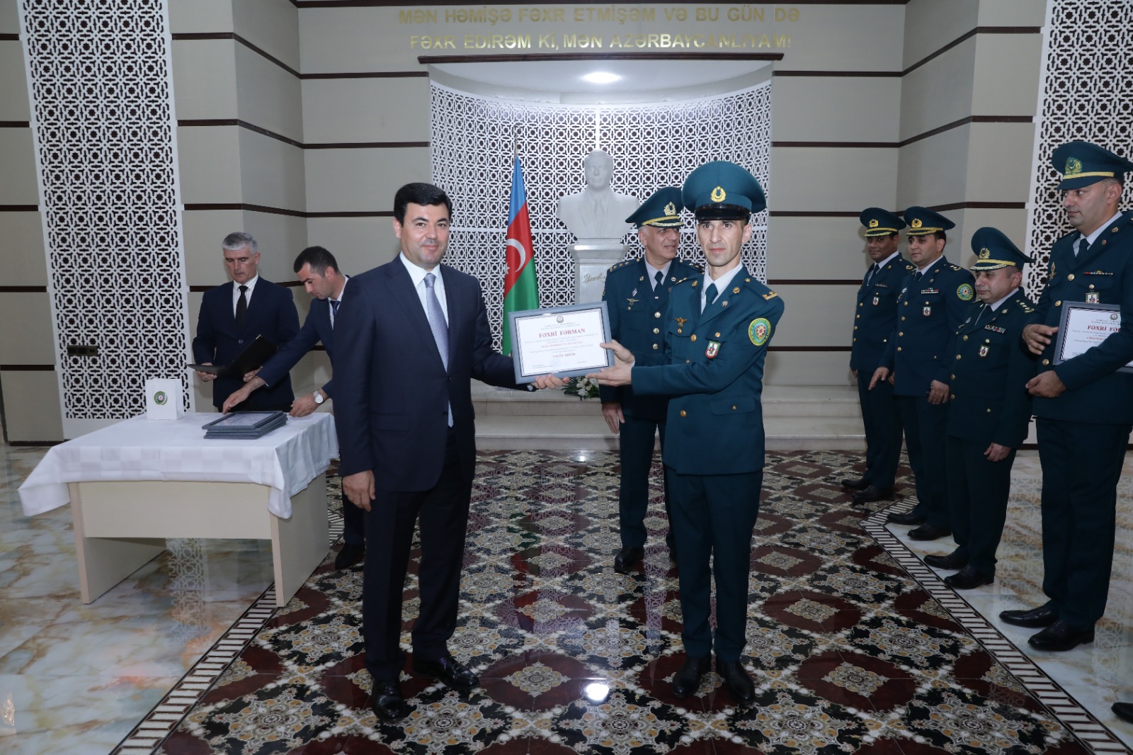 Xaçmazda Sərhəd Qoşunları əməkdaşlarının peşə bayramı günü qeyd olunub (FOTO)