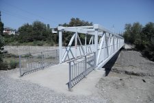 Xaçmazda yeni piyada körpüsü inşa olunub (FOTO)