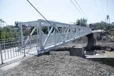 Xaçmazda yeni piyada körpüsü inşa olunub (FOTO)