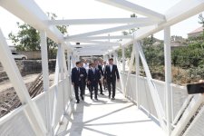 Xaçmazda yeni piyada körpüsü inşa olunub (FOTO)