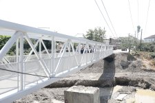Xaçmazda yeni piyada körpüsü inşa olunub (FOTO)