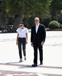 Prezident İlham Əliyev və Birinci xanım Mehriban Əliyeva Gəncə şəhərində olublar (YENİLƏNİB) (FOTO)