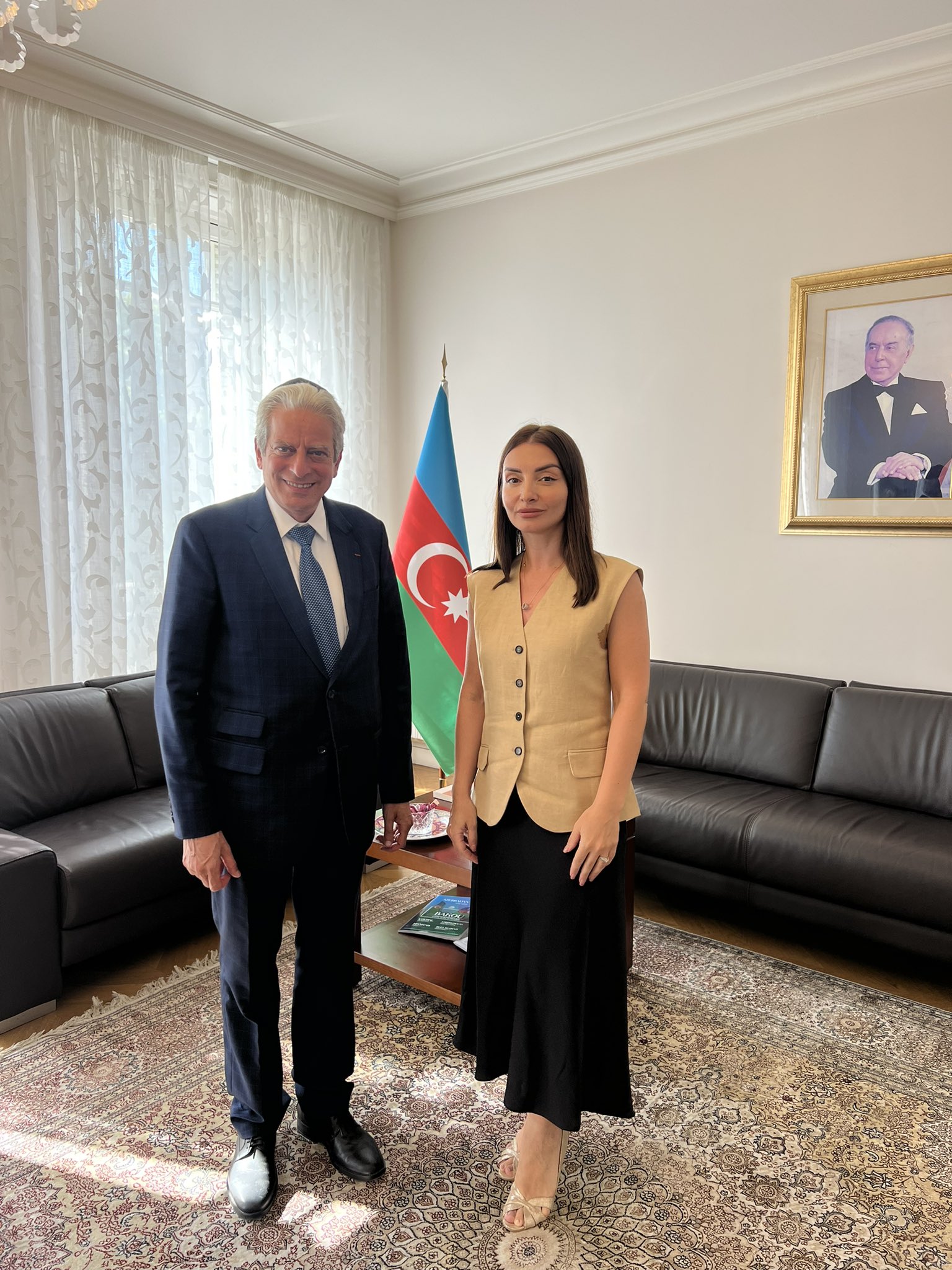 Səfir Leyla Abdullayeva Azərbaycana göstərdiyi dəstəyə görə CER-in vitse-prezidentinə təşəkkür edib (FOTO)