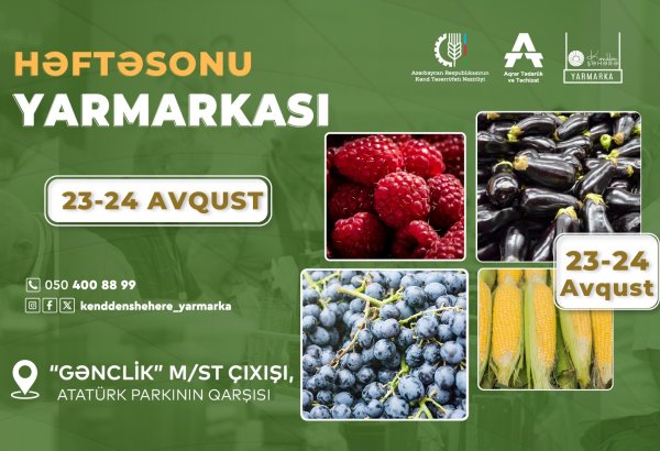 Bakıda növbəti “Kənddən Şəhərə” yarmarkası təşkil olunacaq