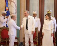 Azərbaycan səfiri etimadnaməsini Dominikan Respublikasının prezidentinə təqdim edib (FOTO)