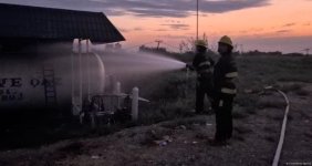 Ağcabədidə maye qaz doldurma məntəqəsində partlayış baş verib, 3 nəfər xəsarət alıb (FOTO/VİDEO) (YENİLƏNİB)