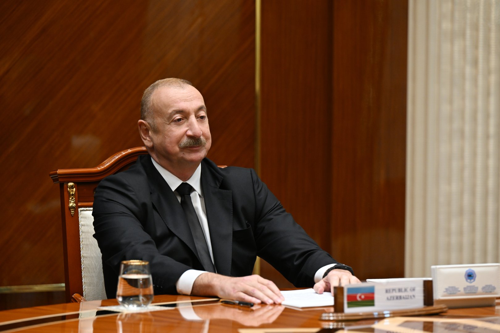 Prezident İlham Əliyev: Azərbaycan, Türkmənistan və Özbəkistan Şərqlə Qərbi, Şimalla Cənubu birləşdirən mühüm geostrateji mövqeyə malikdir (TAM NİTQ)