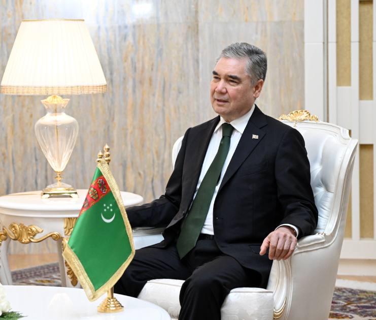 Azərbaycan Prezidenti İlham Əliyevin Türkmənistan Xalq Məsləhətinin sədri ilə təkbətək görüşü olub (FOTO)