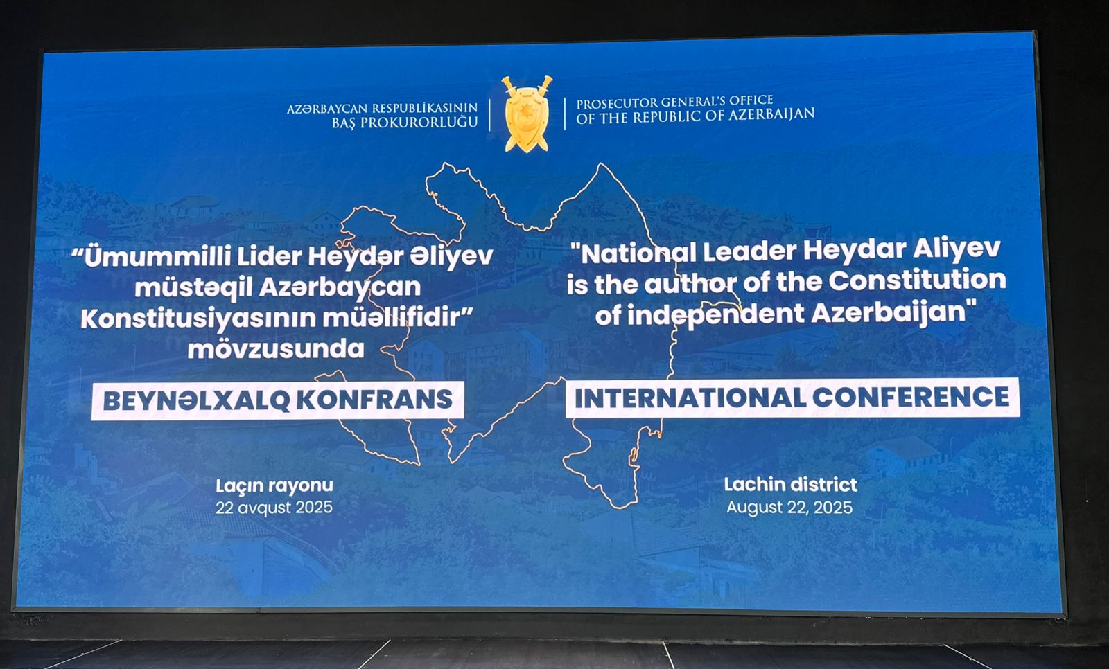 Laçında Baş Prokurorluq tərəfindən beynəlxalq konfrans keçirilir (FOTO)