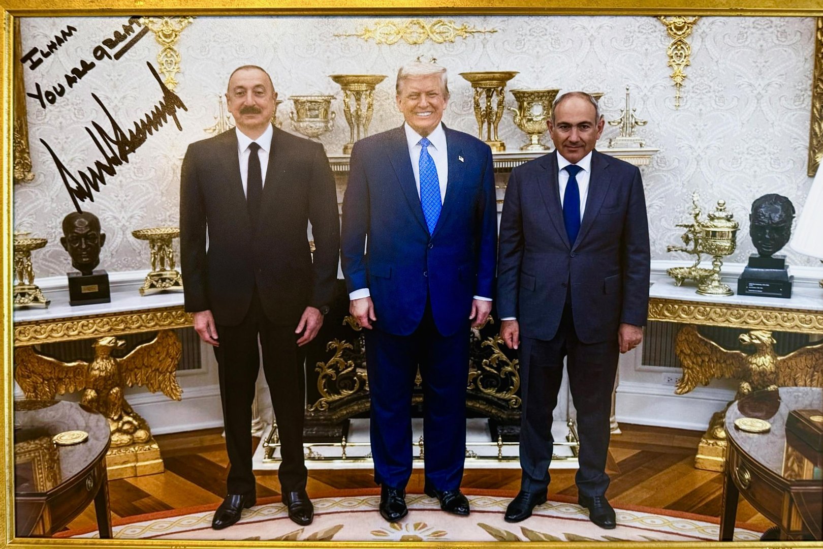 Prezident İlham Əliyev ABŞ Prezidenti Donald Trampa təşəkkür edib (FOTO)