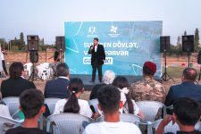 Səyyar Gənclər Xidməti bu dəfə Goranboy gəncləri üçün fəaliyyətə başlayıb (FOTO)