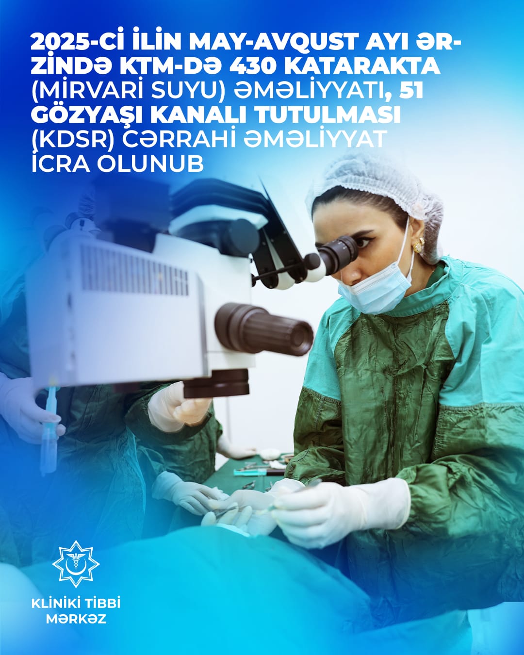 KTM-də 500-dən çox oftalmoloji əməliyyat icra edilib