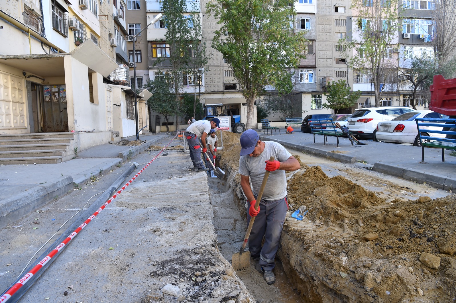 Yasamalda su təchizatı yaxşılaşdırılır (FOTO)