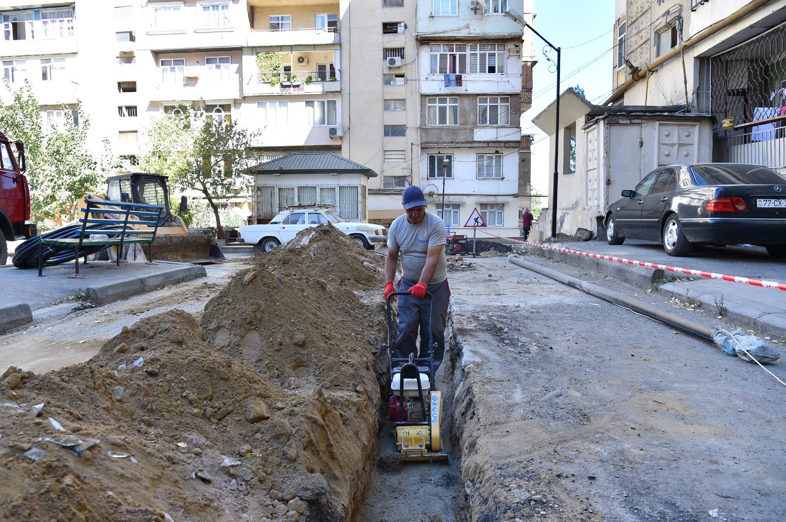 Yasamalda su təchizatı yaxşılaşdırılır (FOTO)