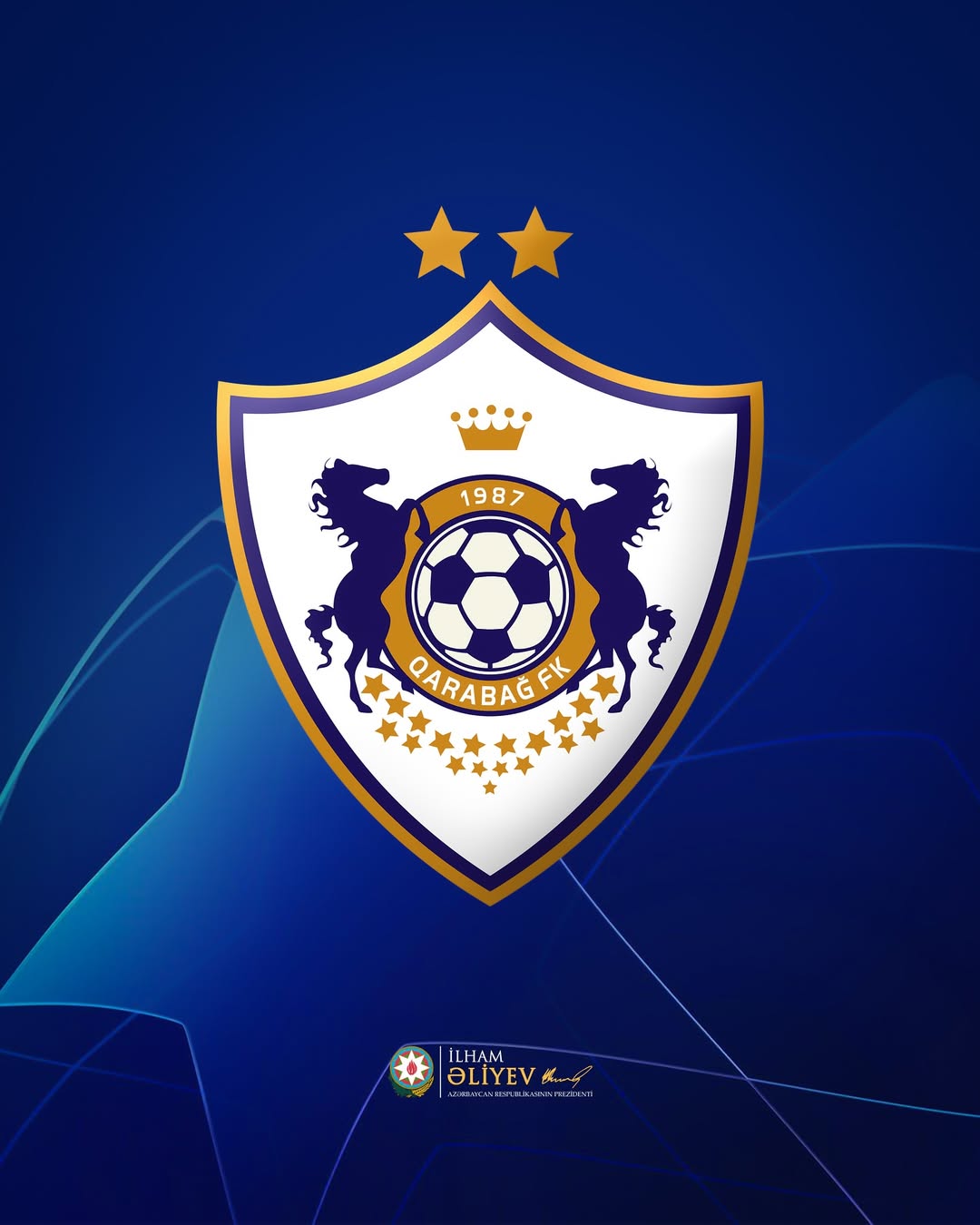 Prezident İlham Əliyev “Qarabağ” klubunun UEFA Çempionlar Liqasının əsas mərhələsinə vəsiqə qazanması münasibətilə paylaşım edib (FOTO)
