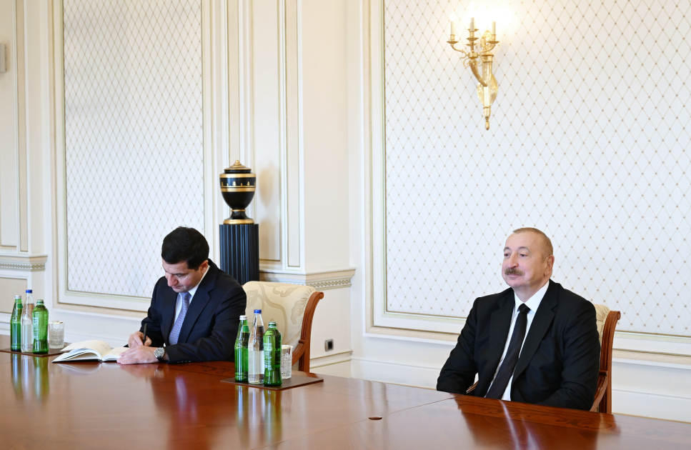 Prezident İlham Əliyev Avropa İttifaqının Cənubi Qafqaz üzrə xüsusi nümayəndəsini qəbul edib (FOTO)