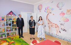 Heydər Əliyev Fondunun vitse-prezidenti Leyla Əliyeva Şamaxıda inşa olunan körpələr evi-uşaq bağçalarının açılışında iştirak edib (YENİLƏNİB) (FOTO)