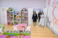 Heydər Əliyev Fondunun vitse-prezidenti Leyla Əliyeva Şamaxıda inşa olunan körpələr evi-uşaq bağçalarının açılışında iştirak edib (YENİLƏNİB) (FOTO)