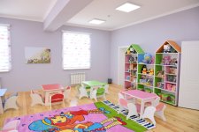 Heydər Əliyev Fondunun vitse-prezidenti Leyla Əliyeva Şamaxıda inşa olunan körpələr evi-uşaq bağçalarının açılışında iştirak edib (YENİLƏNİB) (FOTO)
