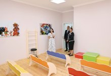 Heydər Əliyev Fondunun vitse-prezidenti Leyla Əliyeva Şamaxıda inşa olunan körpələr evi-uşaq bağçalarının açılışında iştirak edib (YENİLƏNİB) (FOTO)
