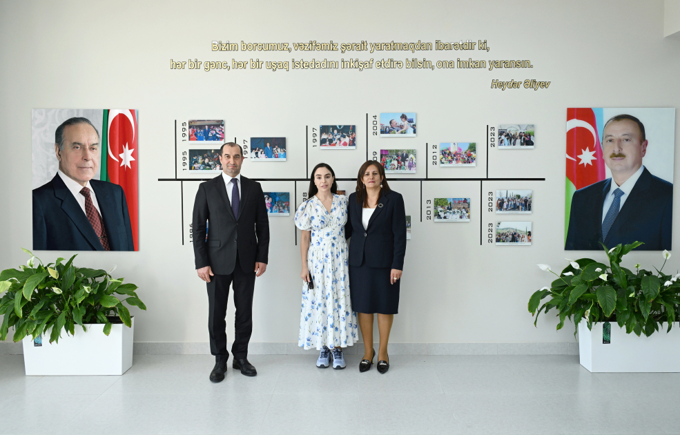 Heydər Əliyev Fondunun vitse-prezidenti Leyla Əliyeva Şamaxıda inşa olunan körpələr evi-uşaq bağçalarının açılışında iştirak edib (FOTO)