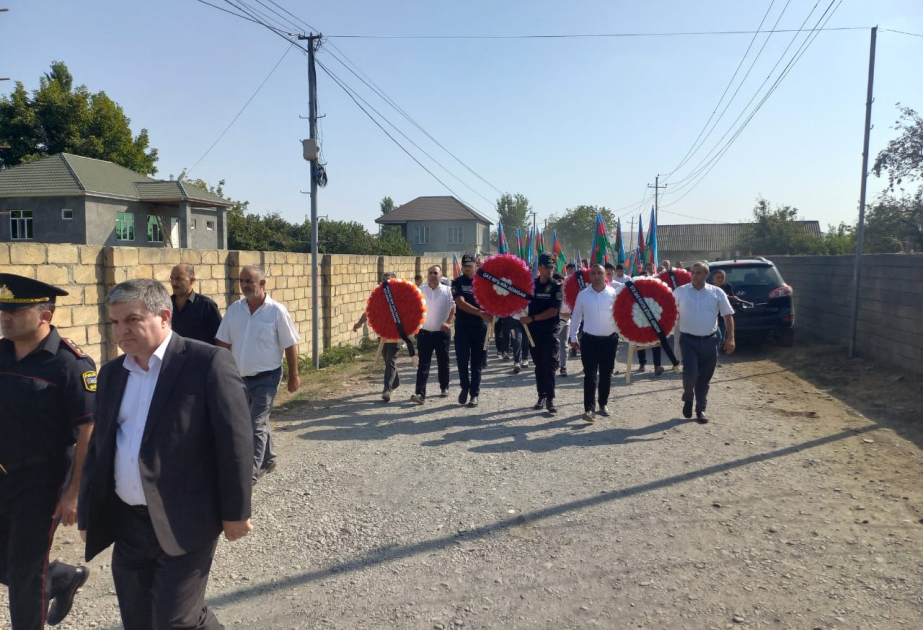 Birinci Qarabağ müharibəsi şəhidinin qalıqları Qaxda torpağa tapşırılıb
