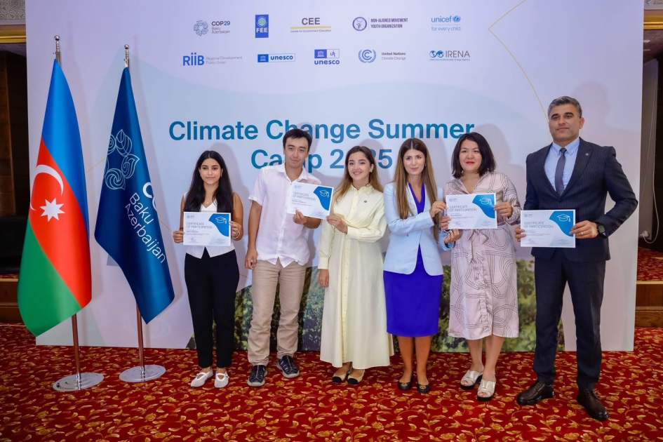 Şamaxıda COP29 İqlim Dəyişmələri üzrə ikinci Yay Düşərgəsi başa çatıb (FOTO)