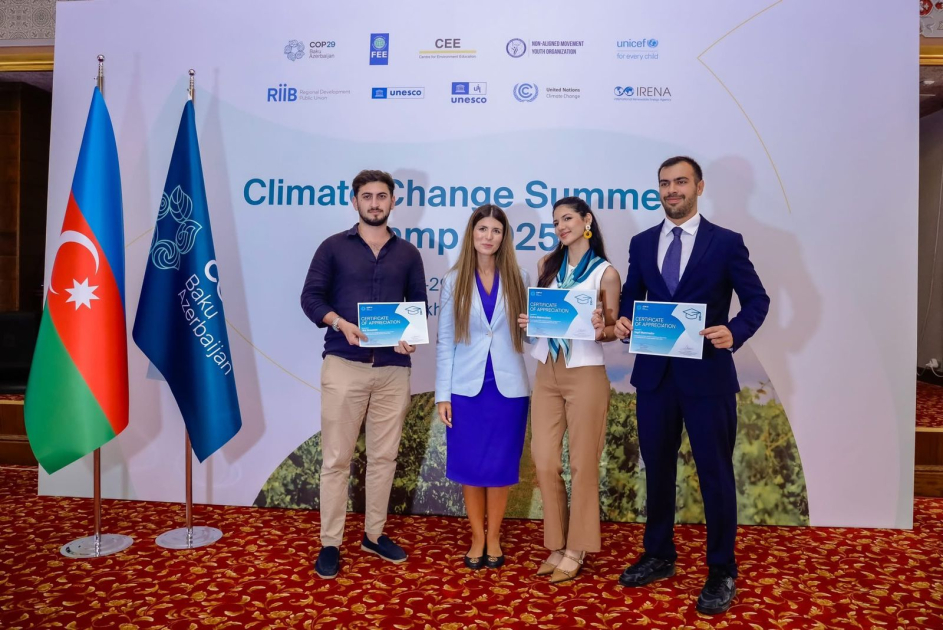 Şamaxıda COP29 İqlim Dəyişmələri üzrə ikinci Yay Düşərgəsi başa çatıb (FOTO)