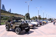 “At gücü” - klassik avtomobillərin yürüşü və çövkən oyunu keçirilib (FOTO)