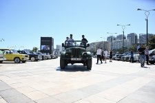 “At gücü” - klassik avtomobillərin yürüşü və çövkən oyunu keçirilib (FOTO)