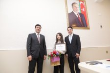 Xaçmazda tələbə adını qazanan şəhid övladları və 600-dən yüksək bal toplayan məzunlarla görüş keçirilib (FOTO)