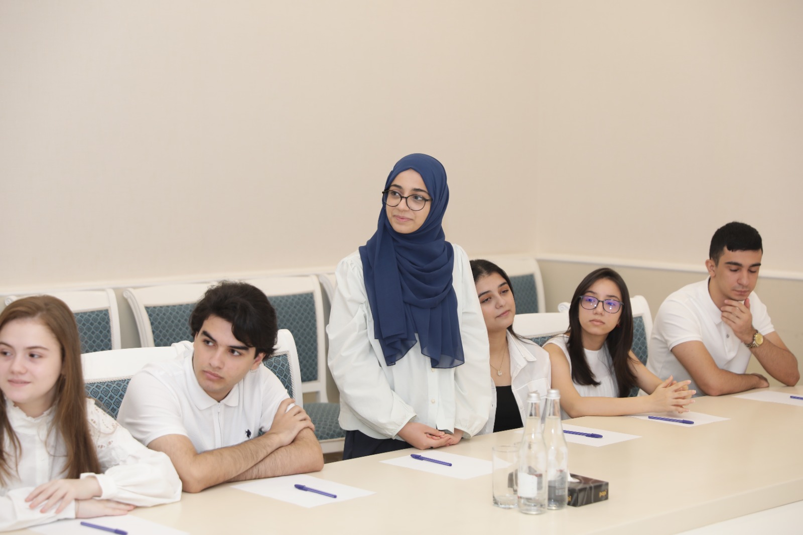 Xaçmazda tələbə adını qazanan şəhid övladları və 600-dən yüksək bal toplayan məzunlarla görüş keçirilib (FOTO)