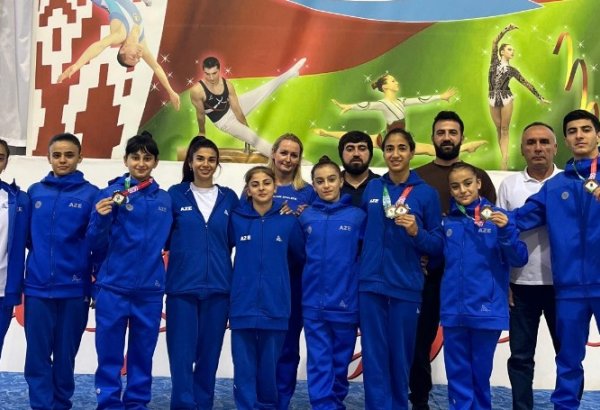 İdman gimnastlarımız Açıq kubokda medallar qazanıblar (FOTO)
