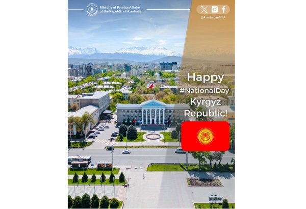 Azərbaycan XİN Qırğızıstanı Müstəqillik Günü münasibətilə təbrik edib