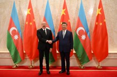 Tiencin şəhərində Azərbaycan Prezidenti İlham Əliyevin Çinin Sədri Si Cinpin ilə görüşü olub (FOTO/VİDEO)