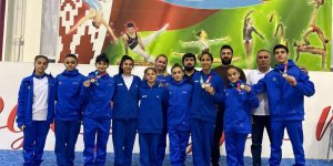 İdman gimnastlarımız Açıq kubokda medallar qazanıblar (FOTO)