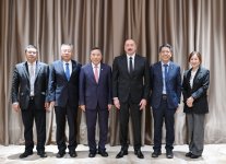 Prezident İlham Əliyev Tiencin şəhərində “CCCC” şirkətinin sədri ilə görüşüb (FOTO/VİDEO)