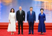 Prezident İlham Əliyev və Birinci xanım Mehriban Əliyeva Tiencində dövlət və hökumət başçılarının və xanımlarının şərəfinə ziyafətdə iştirak ediblər (FOTO/VİDEO)