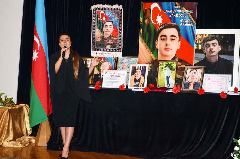 Şəhidlərin xatirəsinə həsr olunan anım mərasimi keçirilib (FOTO)