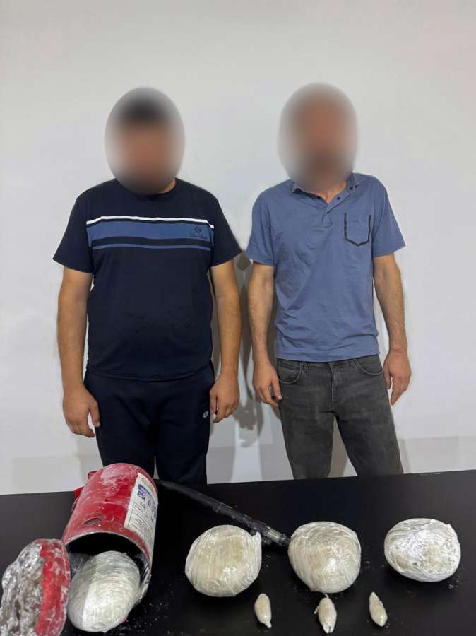 Yanğınsöndürən balonundan narkotik çıxdı: Gömrükdə 2 kq metamfetamin aşkarlandı (FOTO)
