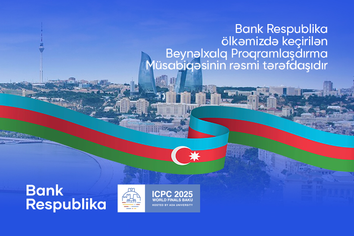 Bank Respublika Beynəlxalq Proqramlaşdırma Müsabiqəsinin tərəfdaşıdır!
