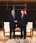 Tiencində Azərbaycan Prezidenti İlham Əliyevin Türkiyə Prezidenti Rəcəb Tayyib Ərdoğanla görüşü olub (FOTO) (YENİLƏNİB)
