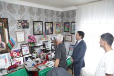Xaçmazın Uzunoba kəndində şəhid Ehtiram Heydərovun ailəsi ziyarət olunub (FOTO)