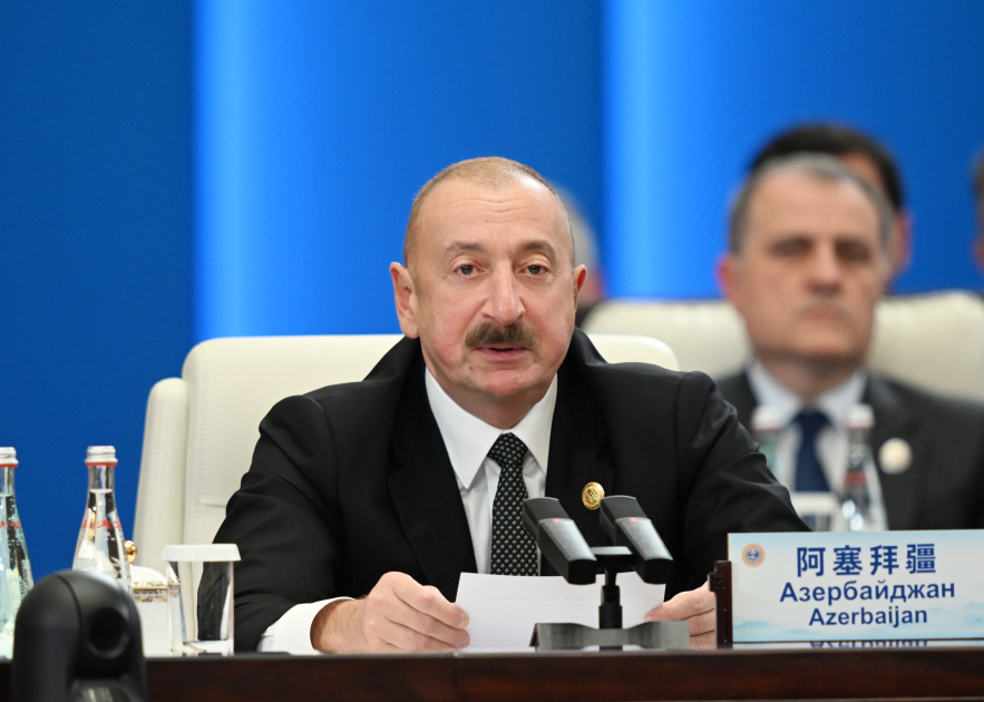 Prezident İlham Əliyev Tiencin şəhərində “ŞƏT plyus” formatında görüşdə çıxış edib (FOTO/VİDEO) (YENİLƏNİB)