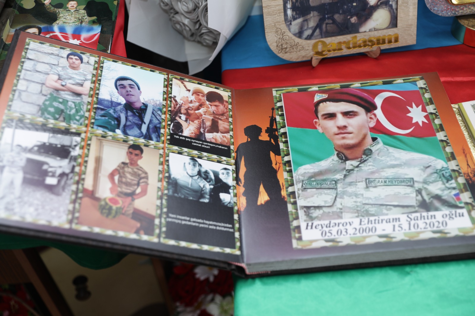 Xaçmazın Uzunoba kəndində şəhid Ehtiram Heydərovun ailəsi ziyarət olunub (FOTO)