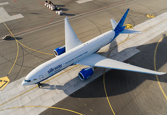 Silk Way West Airlines şirkətinin üçüncü Boeing 777 yük təyyarəsi Bakıya gəlib