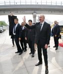 Prezident İlham Əliyev və Birinci xanım Mehriban Əliyeva qatarla Pekinə gəliblər (FOTO/VİDEO)